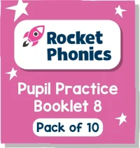 Reading Planet Rocket Phonics – Pupil Practice Booklet 8 – Pack of 10